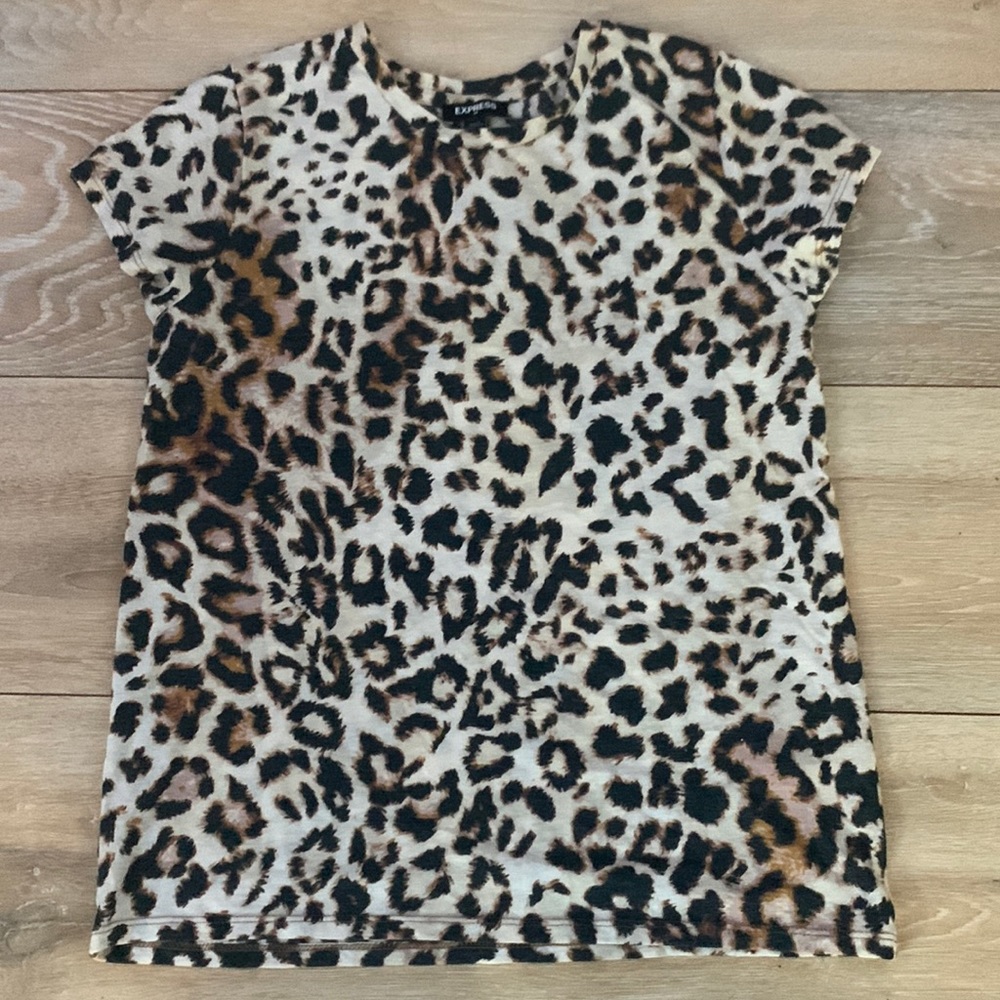 cheetah print tee